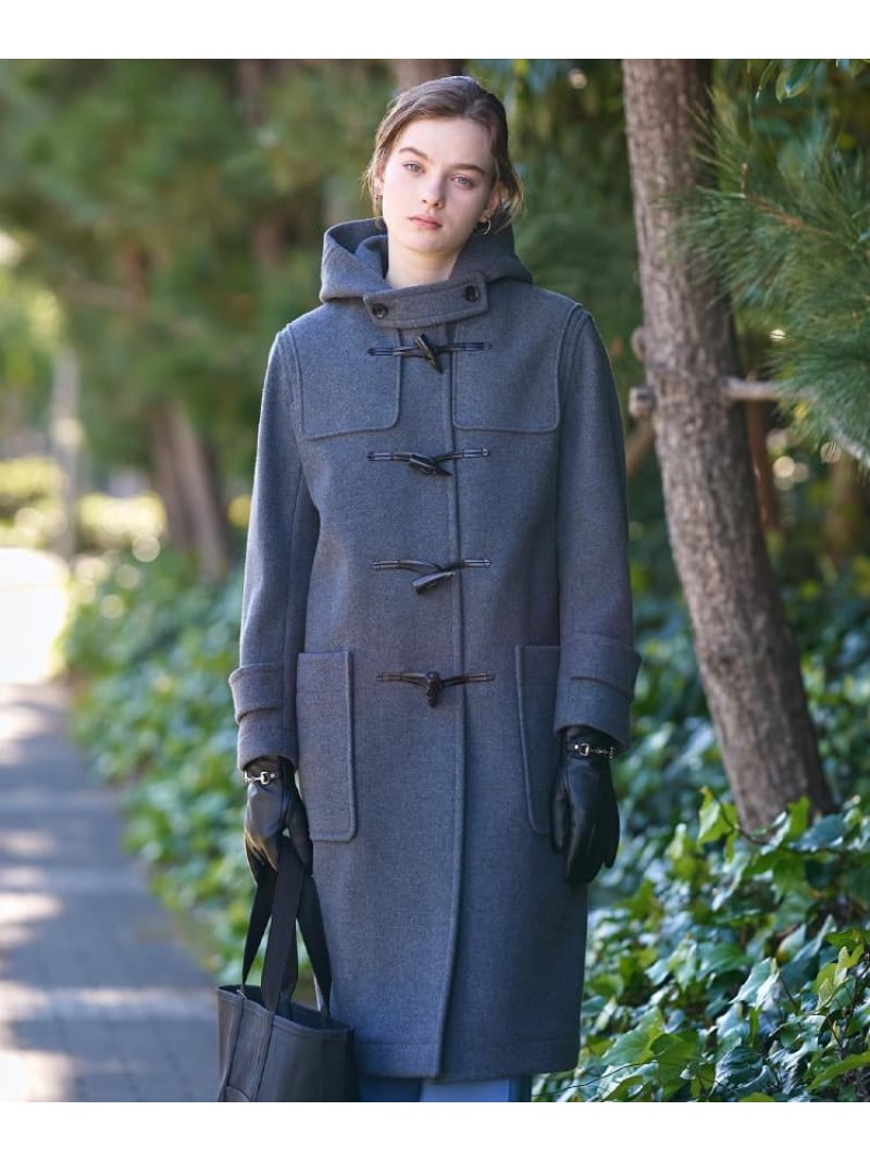 【SALE／28%OFF】Superfineリサイクルメルトンダッフルコート DRESSTERIOR ドレステリア ジャケット・アウター ダッフルコート グレー【RBA_E】【送料無料】[ Fashion]