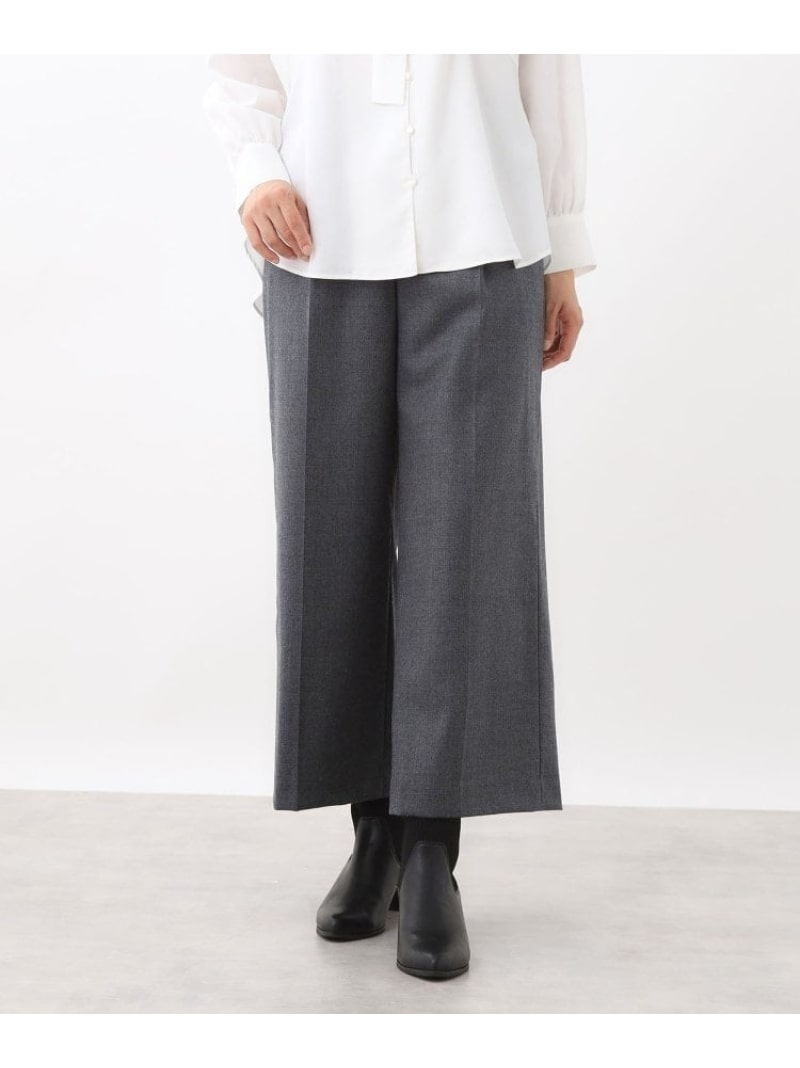 【SALE／30%OFF】【腰あたり近所すっきり◎】ワイドクロップドパンツ Reflect リフレクト ズボン下 余分の物のズボン下 薄墨色 米国海軍 黒いこと【RBA_E】【貨物輸送無料】[ Fashion]