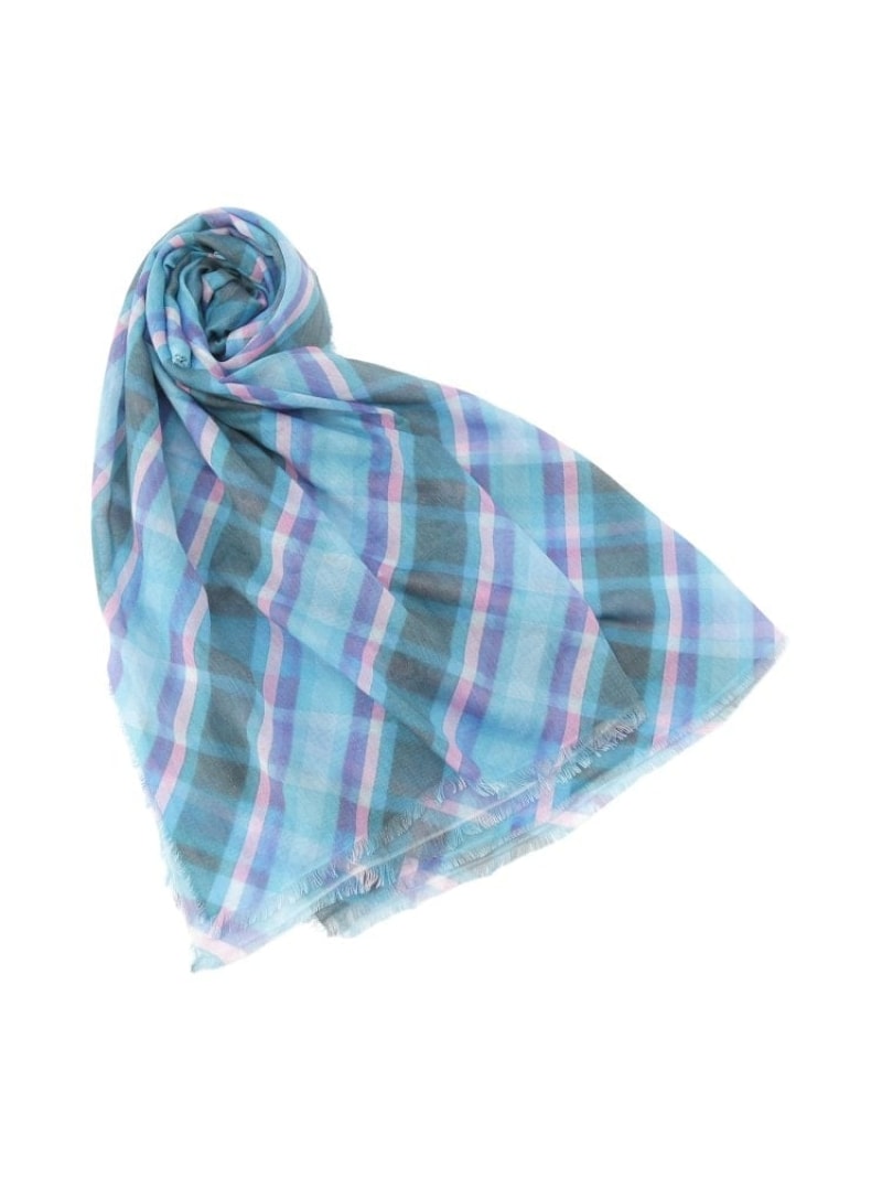 MADRAS(マドラス)チェックストール DRESSTERIOR ドレステリア ファッション雑貨 マフラー・ストール・ネックウォーマー ブルー【送料無料】[ Fashion]