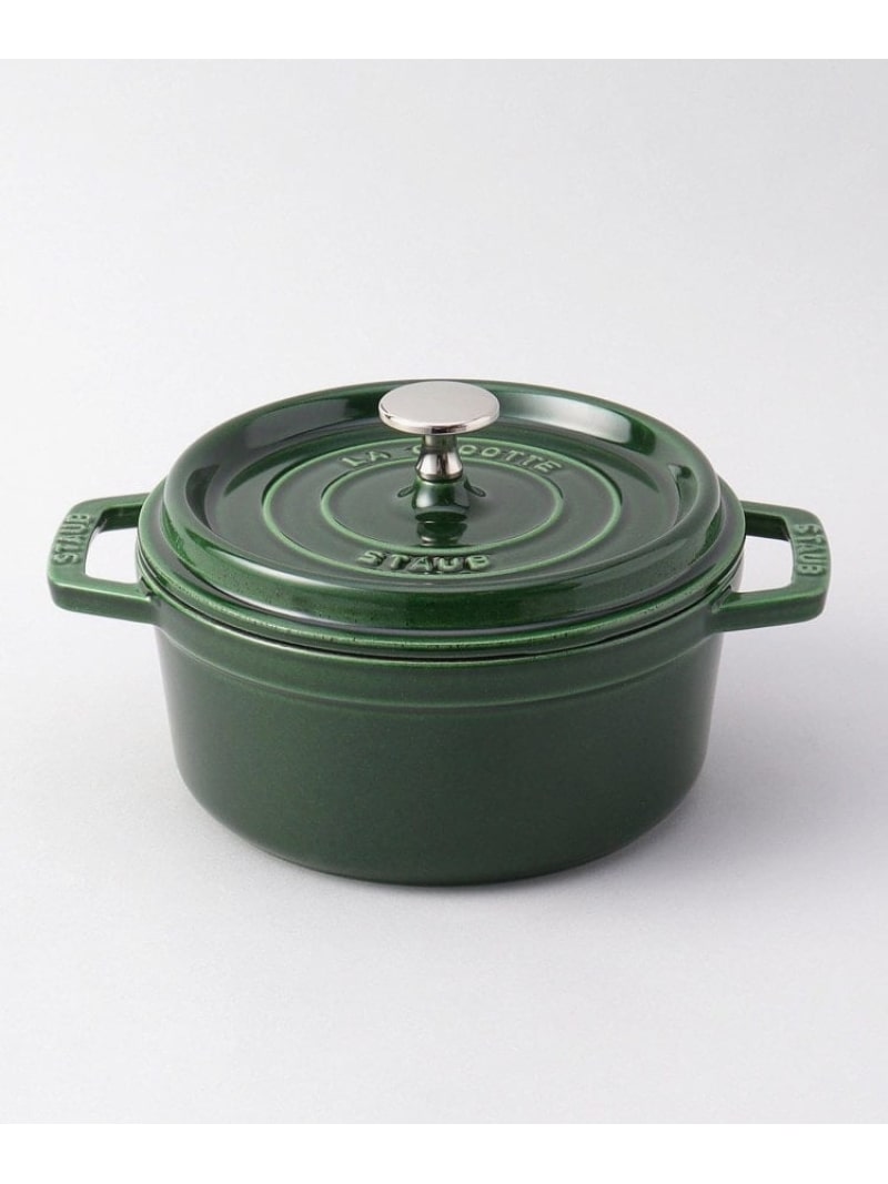 ピコ・ココット ラウンド 18糎 バジルグリーン ＜Staub ストウブ ＞ 212 KITCHEN STORE トゥーワントゥーキッチンストア 食器・膳立て物の具・御厨子所備品 余分の物の食器・膳立て物の具・御厨子所備品 緑であること【貨物輸送無料】[ Fashion]