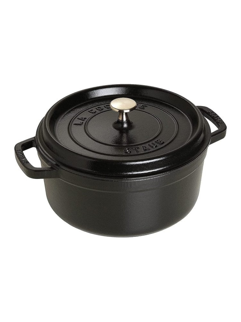 ピコ・ココット ラウンド 24cm BK ＜staub ストウブ＞ 212 KITCHEN STORE トゥーワントゥーキッチンストア 食器・調理器具・キッチン用品 その他の食器・調理器具・キッチン用品 レッド【送料無料】[ Fashion]