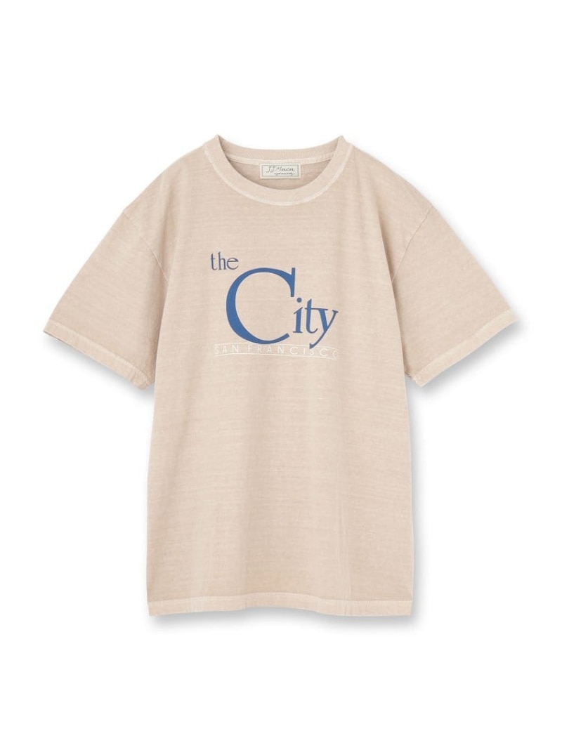 J.J.Mercer (ジェイジェイマーサー)【別注】プリントTシャツ DRESSTERIOR ドレステリア トップス カットソー・Tシャツ ベージュ ホワイト グレー【送料無料】[ Fashion]