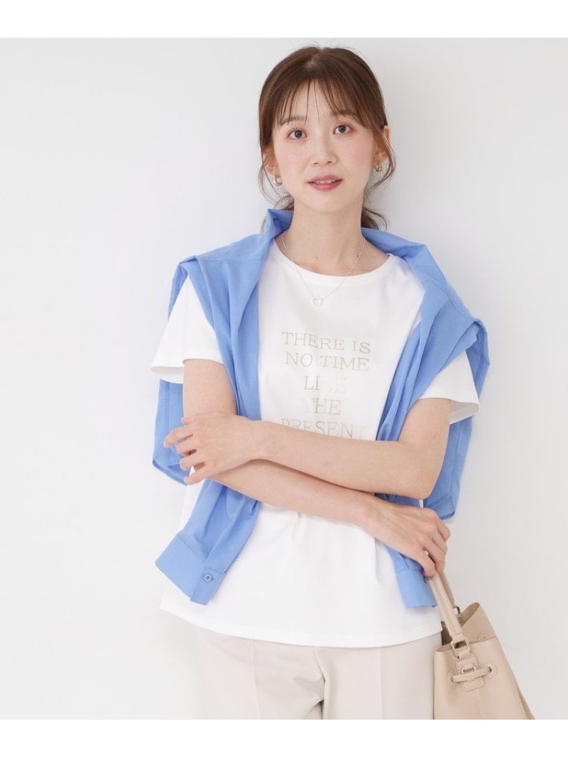 【SALE／10%OFF】【室内用便器可/当たること冷感/抗菌防臭/消臭/UV撥ねのける】半袖ロゴタイプティーシャツ COUP DE CHANCE クード シャンス トップス カットソー・ティーシャツ 白いこと 黒いこと【RBA_E】【貨物輸送無料】[ Fashion]
