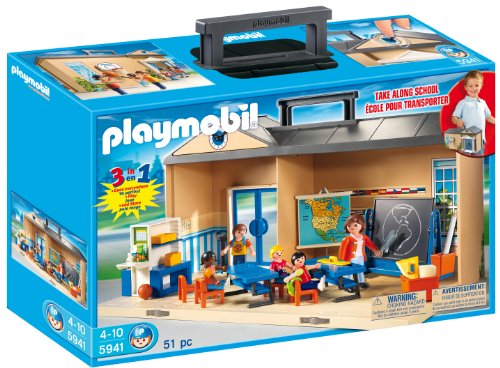 Playmobil（プレイモービル） Take Along School Playset 学園 プレイセット 5941 セット-ブロック