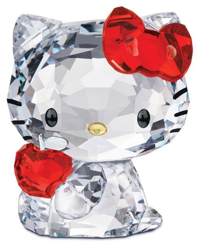 スワロフスキー SWAROVSKI クリスタル フィギュア Hello Kitty Red