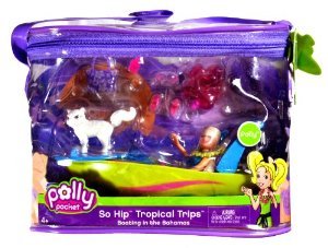 Mattel マテル社 Year 2006 Polly Pocket "So Hip Tropical Trips" Series 3-1/2 Inch Tall Doll Set - B|ワールドセレクトショップ