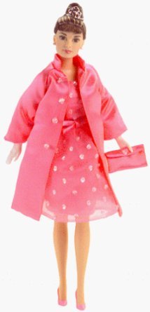 楽天市場 バービー人形 オードリー ヘップバーン ティファニーで朝食を ピンクのドレスとコート ワールドセレクトショップ