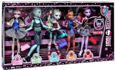 Monster High 変わり種ご機嫌 Dance Class 5 Pack - Rochelle Goyle, Gil Webber, Robecca Steam, Lagoon 人形-おもちゃ