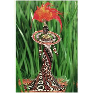 1999年版 FANTASY GODDESS OF AFRICA BARBIE 天道様オブ アフリカン バービーあやつり人形 お人形さん図形