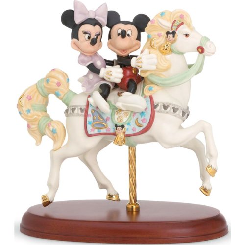 LENOX（レノックス）社製 白磁フィギュア 『ミッキーズ カルーセルロマンス』　ミッキーマウス＆フレンズ