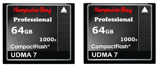 KOMPUTERBAY 2 PACK - 64GB Professional COMPACT FLASH CARD CF 1000X 150MB/s Extreme Speed UDMA 7 RA