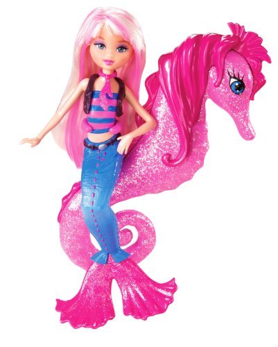 バービー Barbie In A Mermaid Tale Seahorse Stylist Doll - Pink お人形さん あやつり人形 図形