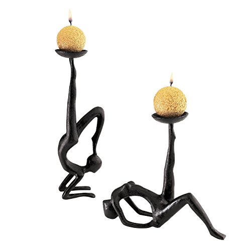 Design Toscano Les Acrobates Sculptural Candleholders (Set of 2) 22,338円