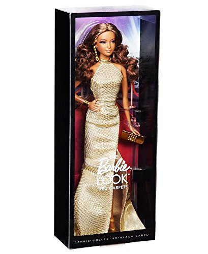 barbie doll gold dress