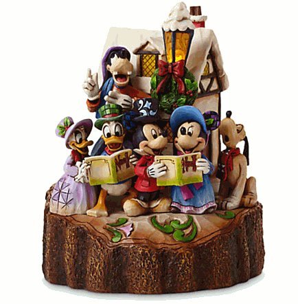 Disney(ディズニー)Mickey Mouse and Friends ''Holiday Harmony'' Light-Up Figure by Jim Shore ジム・|ワールドセレクトショップ