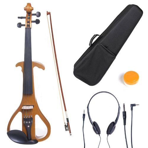 ソリッドウッドサイレント/エレクトリックバイオリン4/4サイズ Cecilio Amazon.com: Cecilio Silent Electric Solid Wood Violin Kit