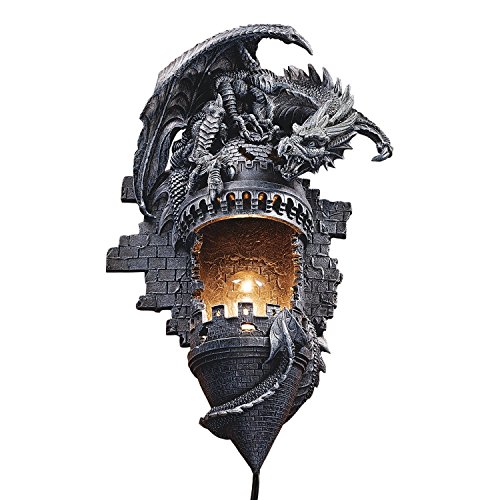 Design Toscano Dragon's Castle Lair Sculptural Wall Sconce|ワールドセレクトショップ