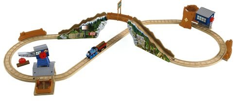 きかんしゃトーマス木製軌跡続きもの ティッドマウス 白木会社組織の仕掛ける (Y4497)