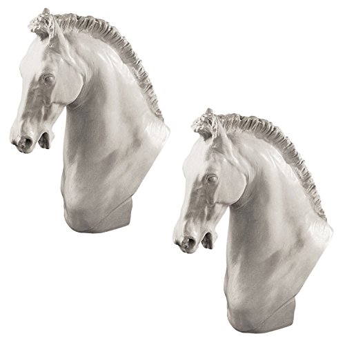 Design Toscano Horse of Turino Sculpture: Set of Two 35,035円