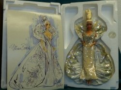 Platinum バービー Bob Mackie 2703 Timeless Treasures マテル 1991 MIB|ワールドセレクトショップ
