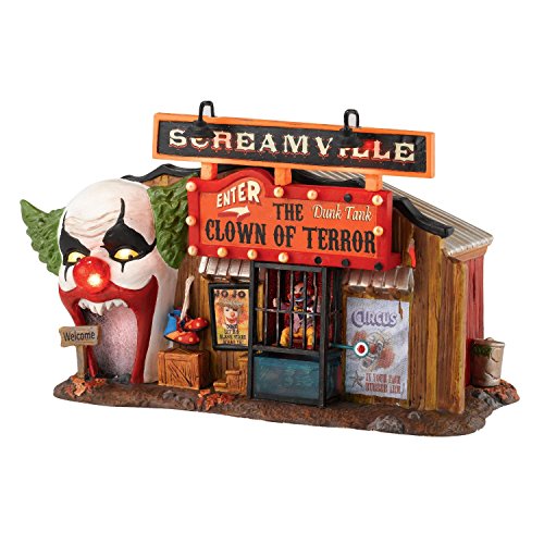 Department 56 Snow Village Halloween Lit, The Clown House of Terror, 5.59-Inch