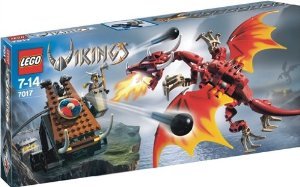 LEGO レゴ Vikings 7017 Viking Catapult versus the Nidhogg Dragon 差しつかえる 手あそび セット-ブロック