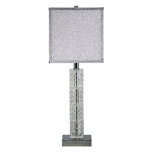 Design Toscano Crystal Cascade Table Lamp, 10.5 x 7.5 x 26.5