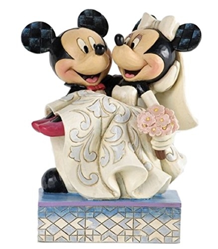 エネスコ Disney ディズニー ミッキー ミニー ウエディング フィギュア 結婚式 木彫り風 結婚祝い 結婚 特価ブランド