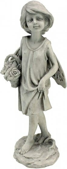 Design Toscano Rose Garden Fairy with Basket Statue by Design Toscano