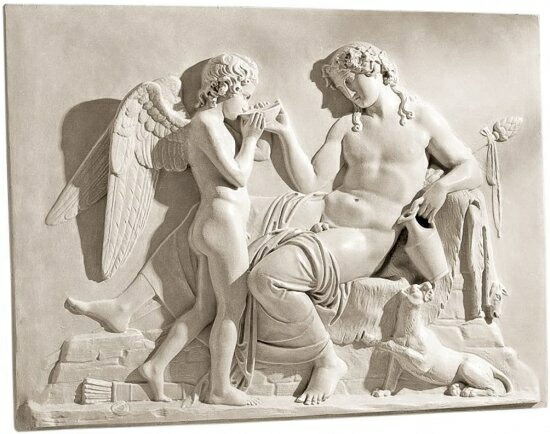 Design Toscano Eros and Dionysus High Relief Frieze Sculpture