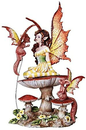 Pacific Giftware Fluttering Friends Fairy Collectible Decorative Statue by Artist Amy Brown 8H