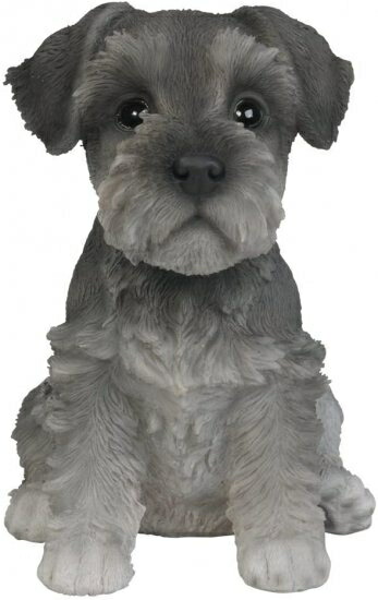 Pacific Giftware 愛らしい座ったミニシュナウザー 子犬 コレクターズフィギュア 素晴らしい犬のような手