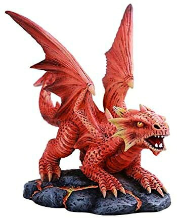 Pacific Giftware Anne Stokes Age of Dragons Fire Dragon Wyrmling 老人ホーム卓上かざり付ける脂飾りつけ