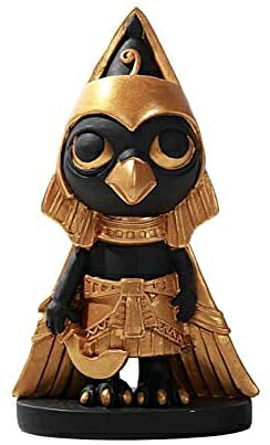Pacific Giftware 古代エジプトホルスのミニチュア像 ブラックゴールド