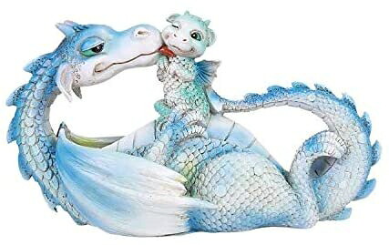 Pacific Giftware ラブリードラゴン 母と赤ちゃんのドラゴン 母 家族 樹脂フィギュア
