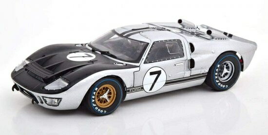Shelby Collectibles 1/18 フォード GT シルバー/ブラック GT-40 MK II #7 1966 ダイキャストカー