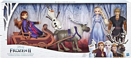 Disney Frozen 2 Sledding Adventures ウォルトディズニーアナと雪の統治女王2 そりアドベンチャードールパック