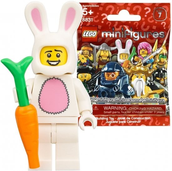 レゴ（LEGO） ミニ図形 つづき物７ 家兎の着ぐるみを着た男 ｜LEGO Minifigures Series7 Bunny S