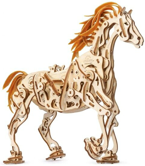 Ugears ユーギアーズ Horse-Mechanoid ホースメカノイド ;70054 木のおもちゃ 3D立体 パズル|ワールドセレクトショップ