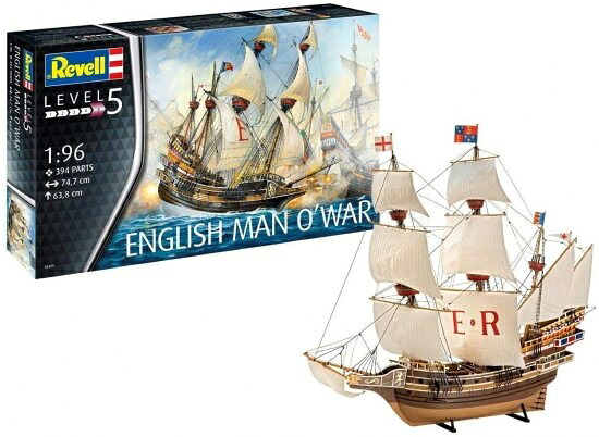 ドイツレベル 1/96 イギリス海軍 マン オー ウォー プラモデル 05429｜ワールドセレクトショップ