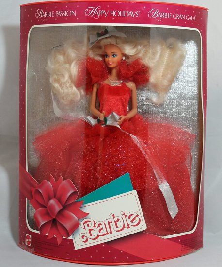 Barbie 1988 Happy Holidaysバービー-マテルによる寄せあつめる能力のあるなつづき物で1番目