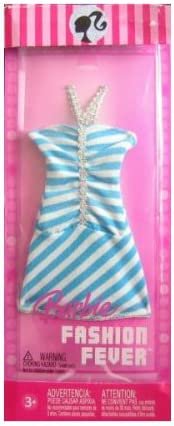 Barbie バービー - ファッションフィーバーブルー＆ホワイトストライプドレス（2006）