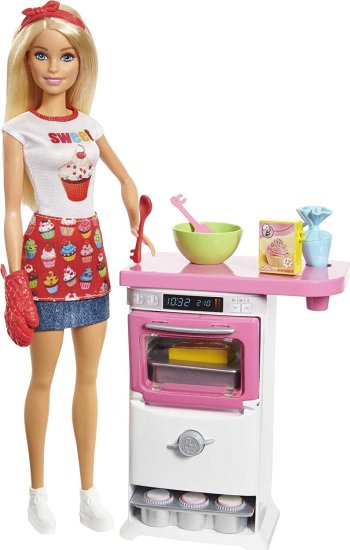 Barbie バービーベーカリーシェフ人形とプレイセット