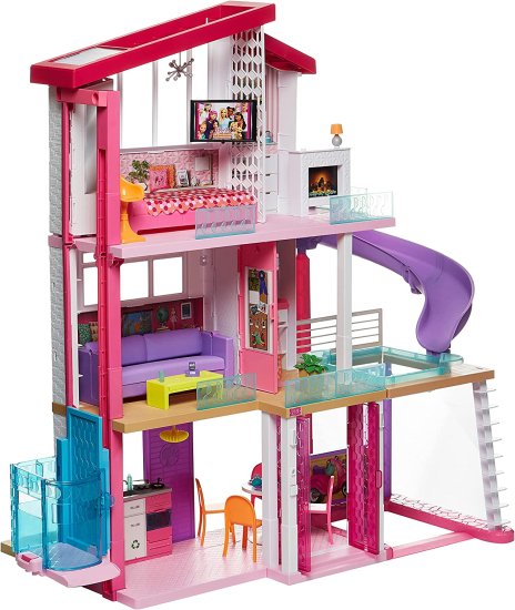 Barbie プール スライド エレベーターを備えたバービードリームハウスドールハウス お買い得