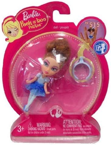 Barbie バービー Peek A Boo Petites Ring Doll＃515 Blue Ballerina Princess 2008年にMattelが製造