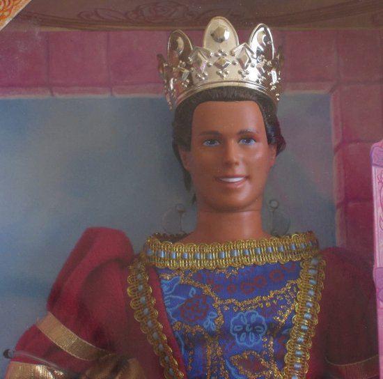 Barbie バービー1997クラシックフェアリーラプンツェルシリーズ12インチ人形：衣装、王冠、宝石袋、プラスチックネックレス、ブレスレット付きプリンスケン