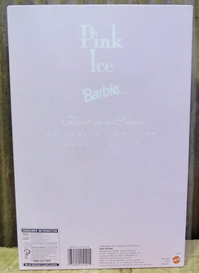 BarbieバービーPinkIce、限定版、シリーズの1st、1996