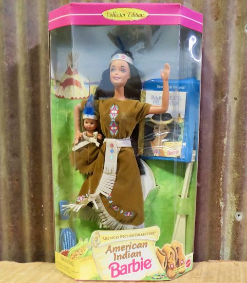 楽天市場】◎1992年 バービー 【NATIVE AMERICAN Barbie SPECIAL