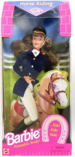 Barbie 乗馬バービーライディングクラブポーズ可能な体