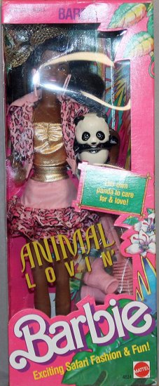 Barbie マテルバービーアニマルラヴィンエキサイティングなサファリファッション＆ファン1989コレクタブル
